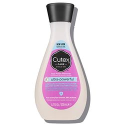 Cutex Ultra-Powerful Gel Nail Polish Remover (200ml) for Removal Of Stubborn Gels, Glitter & Dark Shades, for all Nail Types, Oil Blend, Dermatologist Tested