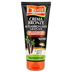 Delice Solaire | Crema Bronze Autoabbronzante Graduale con Acceleratore di Abbronzatura Carota Nera 200 ml, Per un'Abbronzatura Naturale e Progressiva