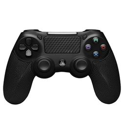 The G-Lab K-Pad Thorium PS4 Wireless Controller for PS4 Controller with Built-in Vibration, Ergonomic Ps4 Controller with Touchpad, Audio Jack, Long Life Rechargeable Battery - PS4/Pc