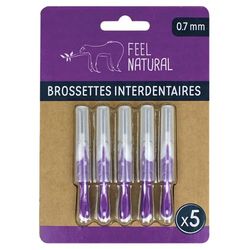 5 x 0,7 mm interdentale borstels Feel Natural