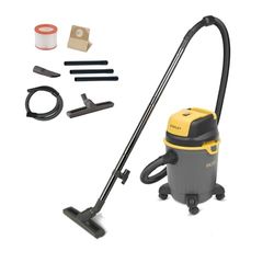 Stanley Aspirador multiuso SXVC20PE de sólidos y líquidos, Ligero (1200 W, 20 L), Amarillo Y Negro