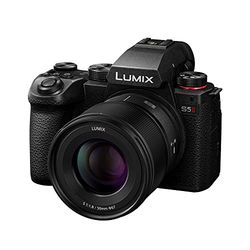 Panasonic LUMIX DC-S5 II, Corpo Macchina Mirrorless Full Frame con Lente 50mm F1.8, Registrazione Video 4K 60P e 6k 30P Illimitata, Schermo Ribaltabile, Wi-Fi, AF Ibrido di Fase, IS Attivo, Nero