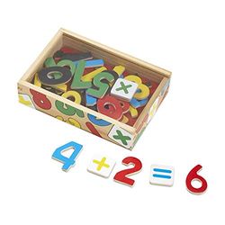 Melissa & Doug Numeri Gioco Calamite Bambini per Lavagna Magnetica, Magneti bambini, Giochi in legno Magnetici per Bambini, Giochi educativi 2 anni, Regalo per Bimba e Bimbo dai 2 Anni in sù