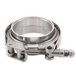 Mishimoto MMCLAMP-VS-175 - Abrazadera de banda en V de acero inoxidable, 44,45 mm
