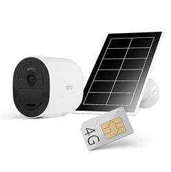 Arlo Go 2, Cámara de Vigilancia Móvil con Panel Solar, Conexión WiFi O SIM 3G/4G LTE, Archivo Local con Tarjeta SD, Faro y Alarma Integrados, Visión Nocturna, Resistente Al Agua, Blanca