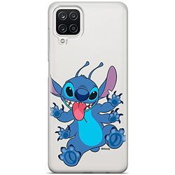 ERT GROUP mobiel telefoonhoesje voor Samsung A12 / M12 / F12 origineel en officieel erkend Disney patroon Stitch 019 optimaal aangepast aan de vorm van de mobiele telefoon, gedeeltelijk bedrukt