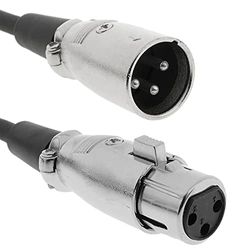 BeMatik - DMX DMX512 XLR 3-pins mannelijk naar XLR 3-pins vrouwelijk 30m kabel