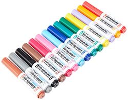 CRAYOLA - 14 Mini marcadores laváveis, tamanho do bolso, ponta grossa, 14 cores, para escola e lazer - 8343