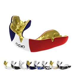 OPRO Instant Custom-FIt Protège-dents, technologie de montage révolutionnaire pour un confort ultime et protection, bouclier de gomme pour le rugby, la boxe, le hockey (France, adulte)