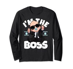 Baby Boss «I'm The Boss» Like A Boss Kids Maglia a Manica