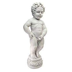 Toscano Manneken Pink Standbeeld, afmetingen: 16,5 x 26,7 x 68,6 cm