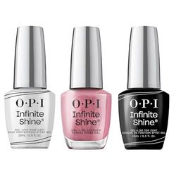 OPI Infinite Shine Long-wear Nail Polish, Gel-Like Nail Varnish with no UV lamp needed, 3-Step System for up to 11 days of vibrant colour, Base Coat & Nail Polish & Top Coat, Aphrodite's Pink Nightie,