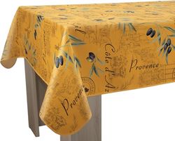 Le linge de Jules Provence gul fläckbeständig bordsduk - rektangel 150 x 350 cm