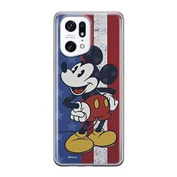 ERT GROUP mobiltelefonfodral för Oppo FIND X5 PRO originalt och officiellt licensierat Disney mönster Mickey 021 optimalt anpassad till formen på mobiltelefonen, fodral tillverkad av TPU-plast