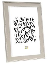 Deknudt Frames S45LF7 Cadre Photo avec Filet Look Peint Résine Gris 18 x 24 cm