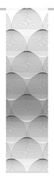 HOME FASHION Panel Blind Digital Print Decorative Fabric, Polyester, Grey, 0.2 x 60 x 245 cm