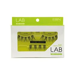 EBIN NEW YORK Lab Extensions: 12mm DIY Individual Lash Extensions Salon Quality Invisible Lash Strip Natural Look Self Application
