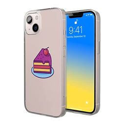 Bonateks, Custodia stampata digitale, compatibile con iPhone 14, custodia per cellulare, custodia protettiva, antiurto, silicone, flessibile, trasparente