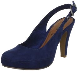 s.Oliver Casual Slingback voor dames, Blau Blau Navy 805, 40 EU