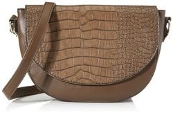 Envy Women's 3303 Brown Crossbody Bag, Small