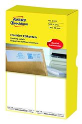 Avery Zweckform 3439 Franking Labels 130 x 40 mm 1 Pack of 500 Labels White