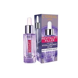 NEW FORMULA : L'Oréal Paris Revitalift Hyaluronic Acid Serum, 1.5% Pure Concentrated Micro-Epidermic Hyaluronic Acid Dropper Serum, Smooths & Re-plumps Wrinkles
