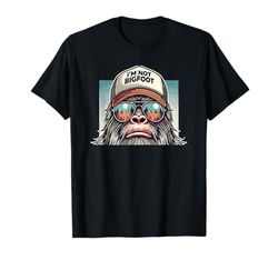 Bigfoot In Disguise Occhiali da sole Trucker Hat I'm Not Sasquatch Maglietta