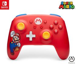 Mando Inalámbrico PowerA para Nintendo Switch - Mario Joy, Nintendo Switch - Modelo OLED, Nintendo Switch Lite, mando, mando de juego, mando Bluetooth, controles de movimiento, con licencia oficial