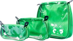 C.A.O. Pack of 3 420D Ripstop/TPU Pencil Case Khaki