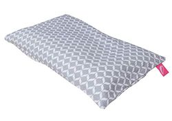 Mother hood Almohada para bebé (35 x 40 cm, Certificado Öko Tex Standard 100, Incluye Funda extraíble de algodón 100%), Color Gris