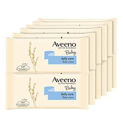AVEENO Baby Daily Care Chusteczki, bez siarczanów i alkoholu, opakowanie 12 x 72 szt
