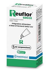 Reuflor® Gouttes de 5 ML | Complément Alimentaire à Base de ferments Latex Vivants | Utile pour favoriser l'équilibre de la Flore intestinale | Conçu pour Les Enfants