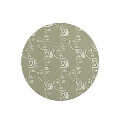 Questo Casa, Round Digital Printed Mouse Pad, Non-Slip Base, for Office and Home, Diameter:22cm