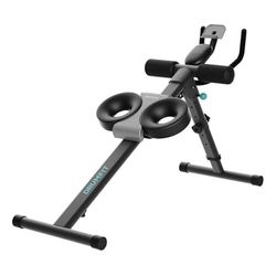 Cecotec Drumfit AB Trainer, opvouwbare en verstelbare halterbank, apparaathouder, lcd-display, 2 hellingsniveaus, pads. Maximaal gebruikersgewicht 130 kg