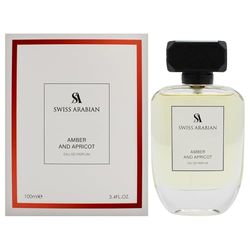 Swiss Arabian Ambra e albicocca, profumo arabo da donna, a lunga durata, profumo da donna, fragranze fruttate e gourmand, 96,4 g