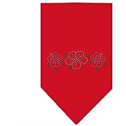 Mirage Pet Products halsdoek, tropische bloemen, strass, klein, rood