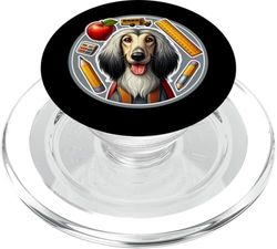Regreso a la escuela Perro Afgano Chico Chicas Dueño Estudiante Niños PopSockets PopGrip para MagSafe