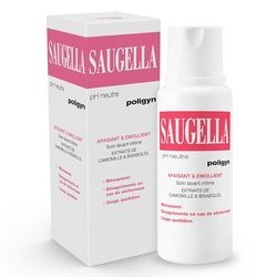 Saugella - Poligyn - Soin lavant intime -Ménopause - Soulage les désagréments et démangeaisons intimes - 250ml