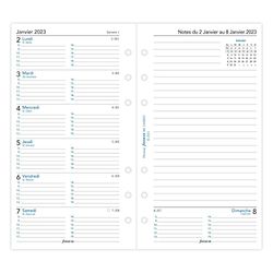 Filofax Week op 1 pagina + pagina voor notities – Frans – per – 2023