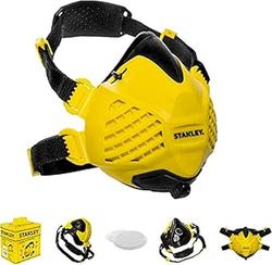 STANLEY Mascarilla antipolvo reutilizable P3 con tecnología Face-Fit-Check y filtro integrado de 99,99% P3, talla S/M