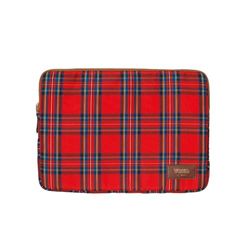 13 & 14 inch computerhoes - Tartan, Rood, 35x25x1.8