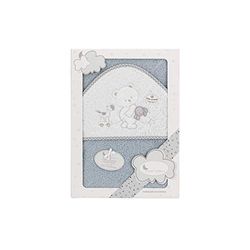 Interbaby 01222-31 Cape de Bain Con Capuche OSO Conejo Carrito Gris