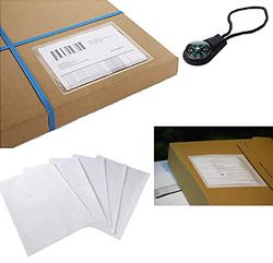 250 x Strong A6 Plain Document Enclosed Wallets Envelopes & Lanyard Compass -Peel n Seal Back & Front, Slips, Delivery Notes 105mm x 165mm (250)