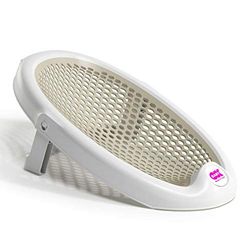 OKBABY Jelly - Transat de Bain Pliant, Doux et Confortable pour le Bain des Nouveaux-nés 0-8 Mois (8 kg) - Gris