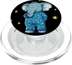 Bonito disfraz de elefante para amantes de la pijama PopSockets PopGrip para MagSafe