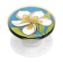 PopSockets: PopGrip - Supporto e Impugnatura per Telefoni Cellulari e Tablet con un Top Intercambiabile - Enamel Plumeria
