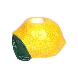 Talking Tables Ceramic Candlestick Holder, Candle Stand For Indoor, Outdoor, Lemon Shaped Table Decorations, Centrepiece, Spring Home Décor, Dinner Party, Birthday, Wedding, Mother`s Day, Gifts