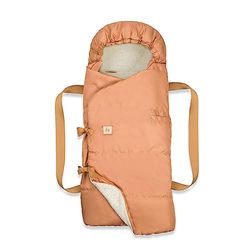 Hauck 3 en 1 Carry N Play, Capazo Bebe - Saco Silla Paseo Universal - Nido de Bebe, Desde el Nacimiento, Fijación Fácil y Segura, Suave, Lavable, Algodón/Melocotón