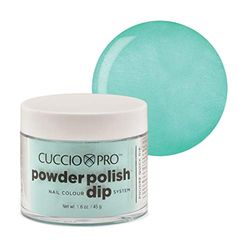 Cuccio Powder Polish - Acrylic Nail Colour Dip System - 45g (1.6oz) Dipping Powder - Aquamarine
