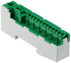 PE-stekker, 12 x 1,5 mm, 2 x 4 mm, 1 x 25 mm, frameklem, groen